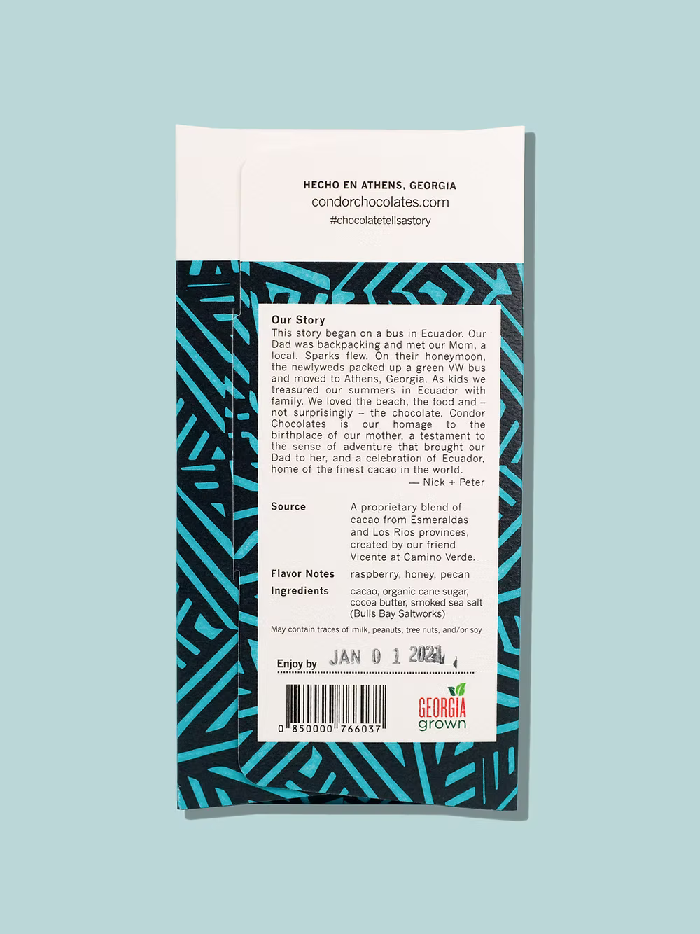 72% Dark Chocolate + Smoked Sea Salt